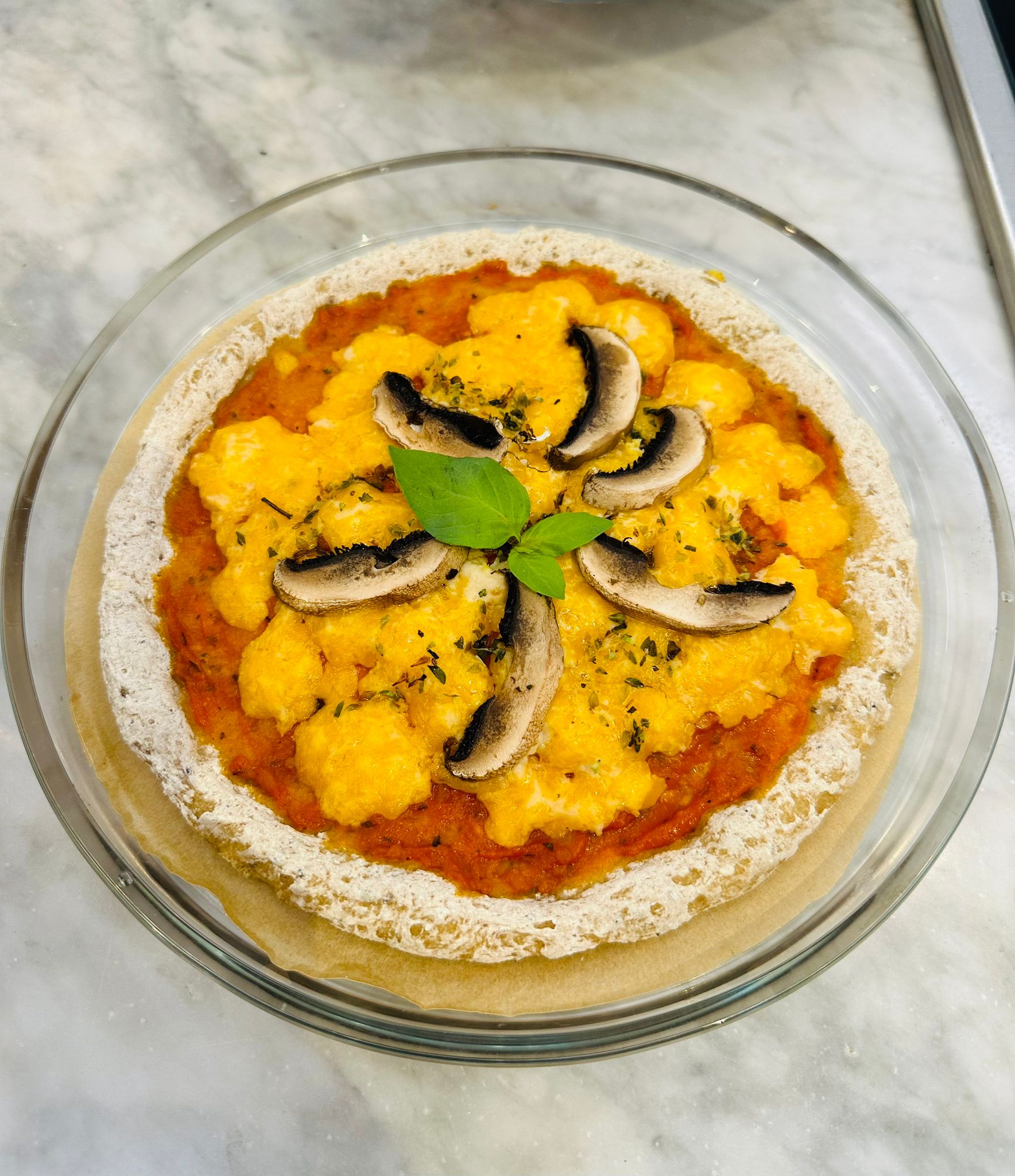 MUSHROOM CHEDDAR PIZZA