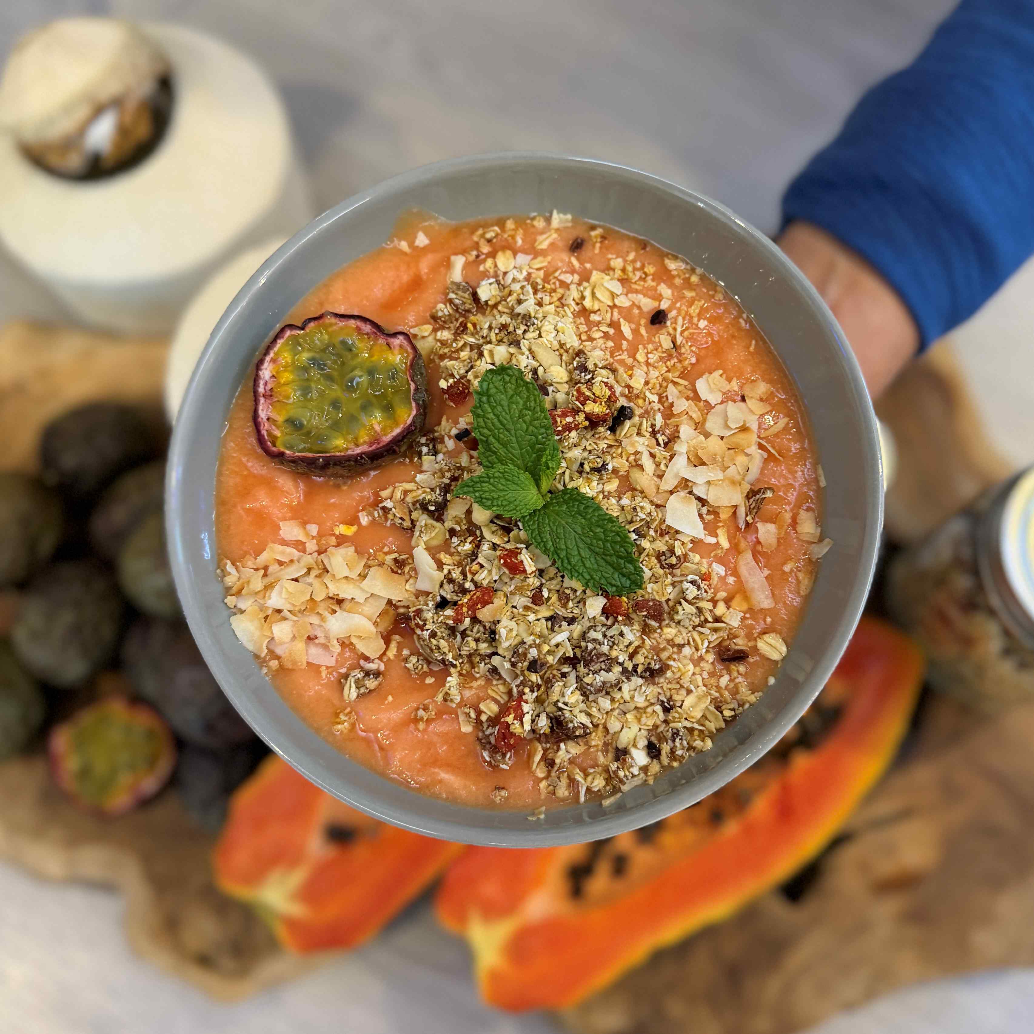 Rawnola Papaya Bowl