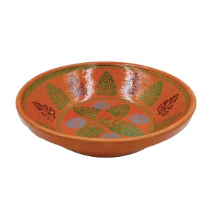 Clay Feeding Dish - Painted - Medium 33cm