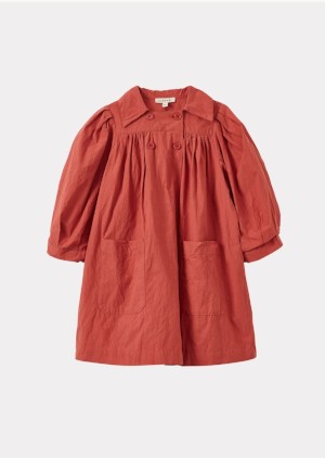 Clara dress/ Brick red