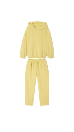 Yellow puggy hoodie set
