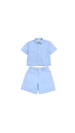 Light denim set