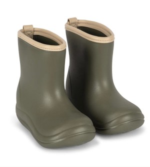 Dark green rain boot