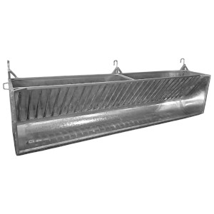 Galvanized Steel Hanging Rack Trough - 3 Hook (2.45mx45x68x44x56cm)