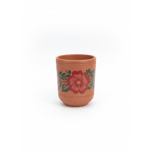 Clay Drinking Glass - Painted