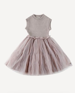 Brown lavender dress
