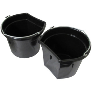 Feeding Bucket w/ iron handle 40*36*96 14 KG (Black)