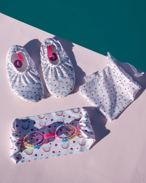 Rainbow swimming shoes