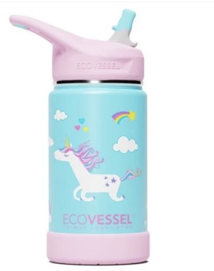 Unicorn insulated water bottle