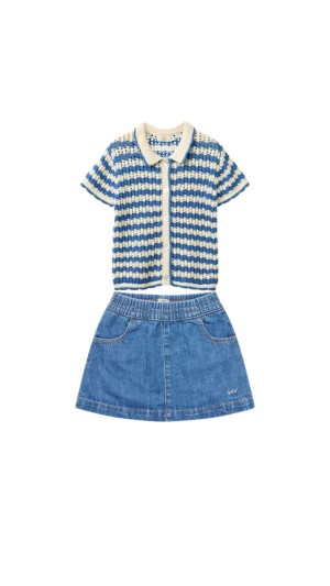 Knitted cardigan set