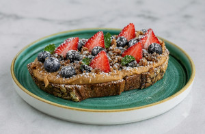 Peanut Butter & Berry Toast 