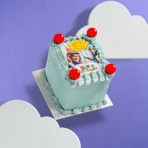 Majeed blue birthday cake🎂