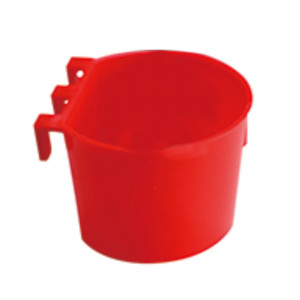 Feeder and Drinker for Birds - Round with 3 Holes - Red (AA-3)