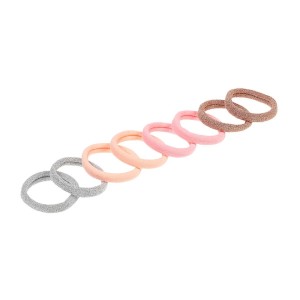 Four color hair rubberband