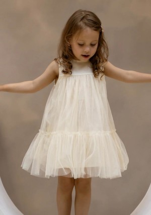 Negina beige dress