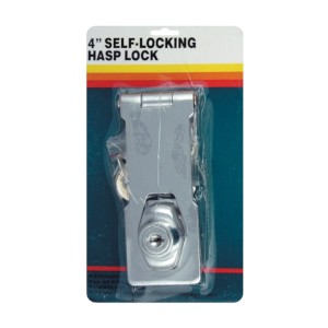 Steel Self Locking Hasp Lock 4" 