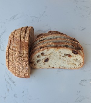 Date Sesame Loaf (sourdough)