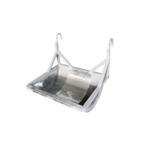 Galvanized Steel Hanging Trough - 2 Hook (49x41x16cm)