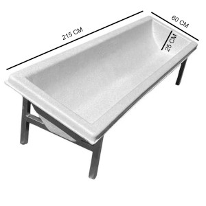 Feeder Trough (FT150S)-150 Liter-Farmex-215*60*24 (With Stand)