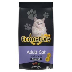 Econature PLUS - Gourmet Adult Cat Fish - 15KG
