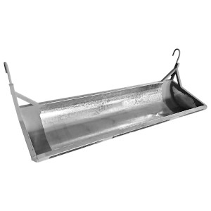 Galvanized Steel Hanging Trough - 2 Hook (1.27mx41x16cm)