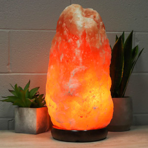 Pink Salt Lamp NATURAL 3-5kg Shape with wooden base