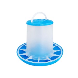 Chicken feeder with colorful lids, Plastic handle 6 kg (1B-2115)