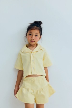 Shirt soft lemon set