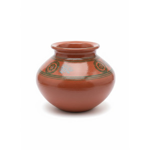 Clay Water Pot - Painted