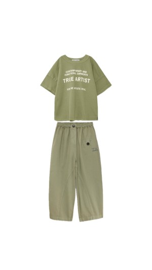 Olive tshirt set