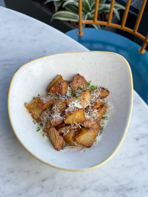 Extra Cacio e pepe potatoes