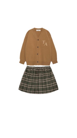 Otter brown cardigan set