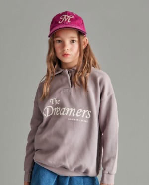 Mauve polo sweatshirt