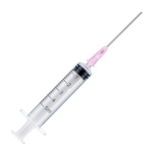 Syringe with needle 5 ml