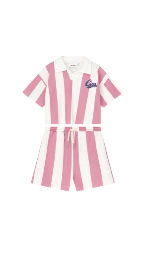 Cut off polo cotton set