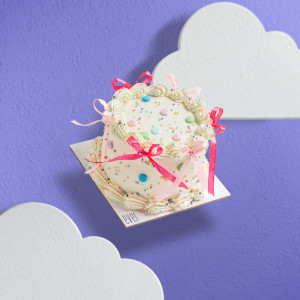 Dot Ribbon cake