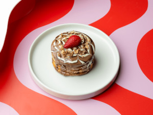 Crunchy chocolate pancakes