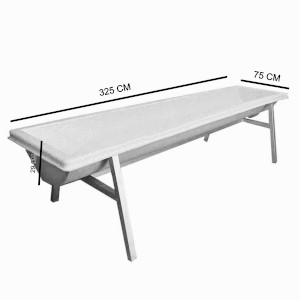 Water Feeder Trough with Stand - FT400 - 400 Liter - Farmex - 325*75*29