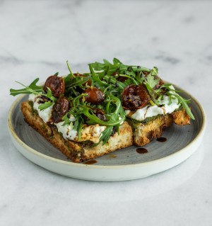 Stracciatella Caprese Open Focaccia