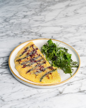 Asparagus & Aged Cheese Omelette
