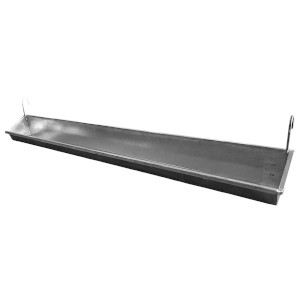 Galvanized Steel Hanging Trough - 2 Hook (2.49mx30x22cm)