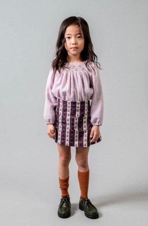 Smocked blouse set