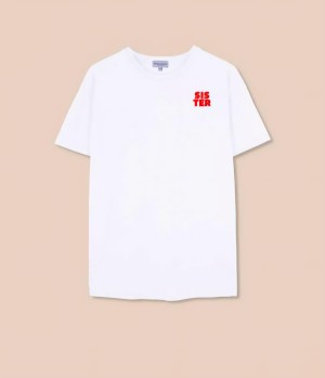 Sisters white Tshirt/ French