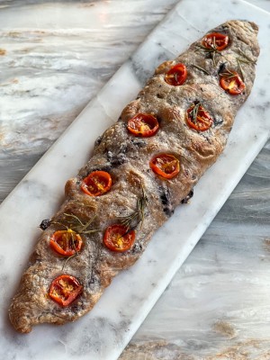 Tomato Olive Focaccia 
