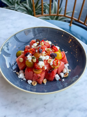 Watermelon Tomato Salad 