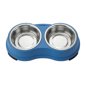 Pet Double Feeding Bowl Stainless Steel