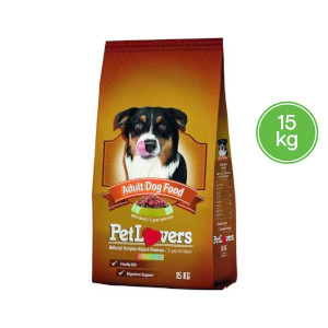 Pet Lovers Adult Dog Beef - 18% Protein - 15Kgs