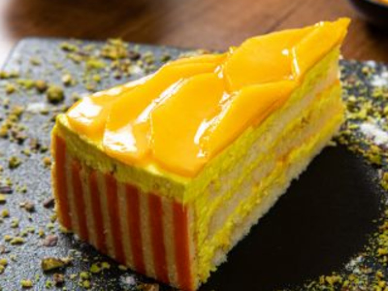 Picture of Mango Mousse Cake Piece