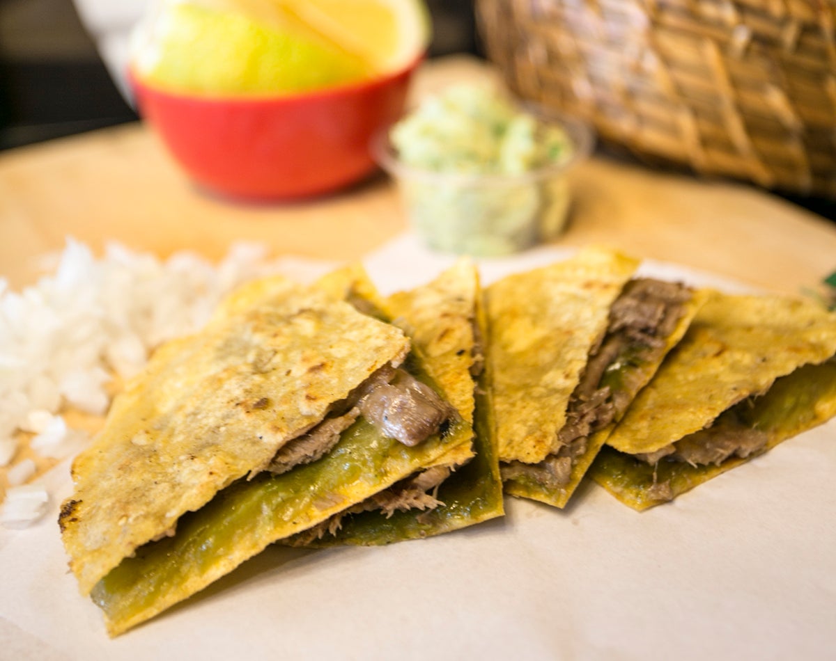 Spicy Pulled Beef Quesadilla